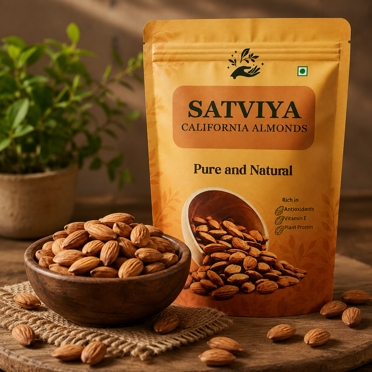 Satviya - Organic & Pure California Almonds