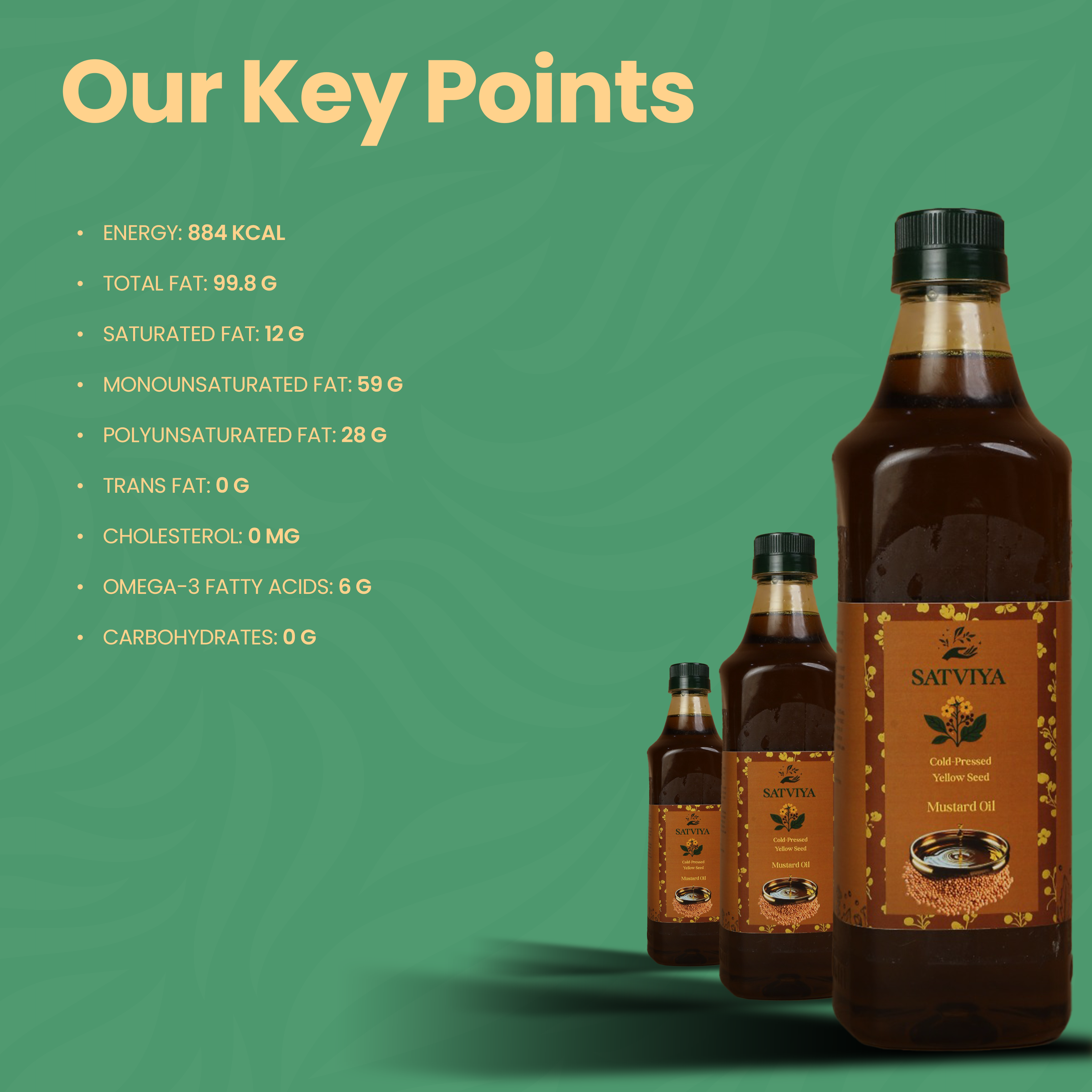 Satviya - Mustard yellow seed 1L