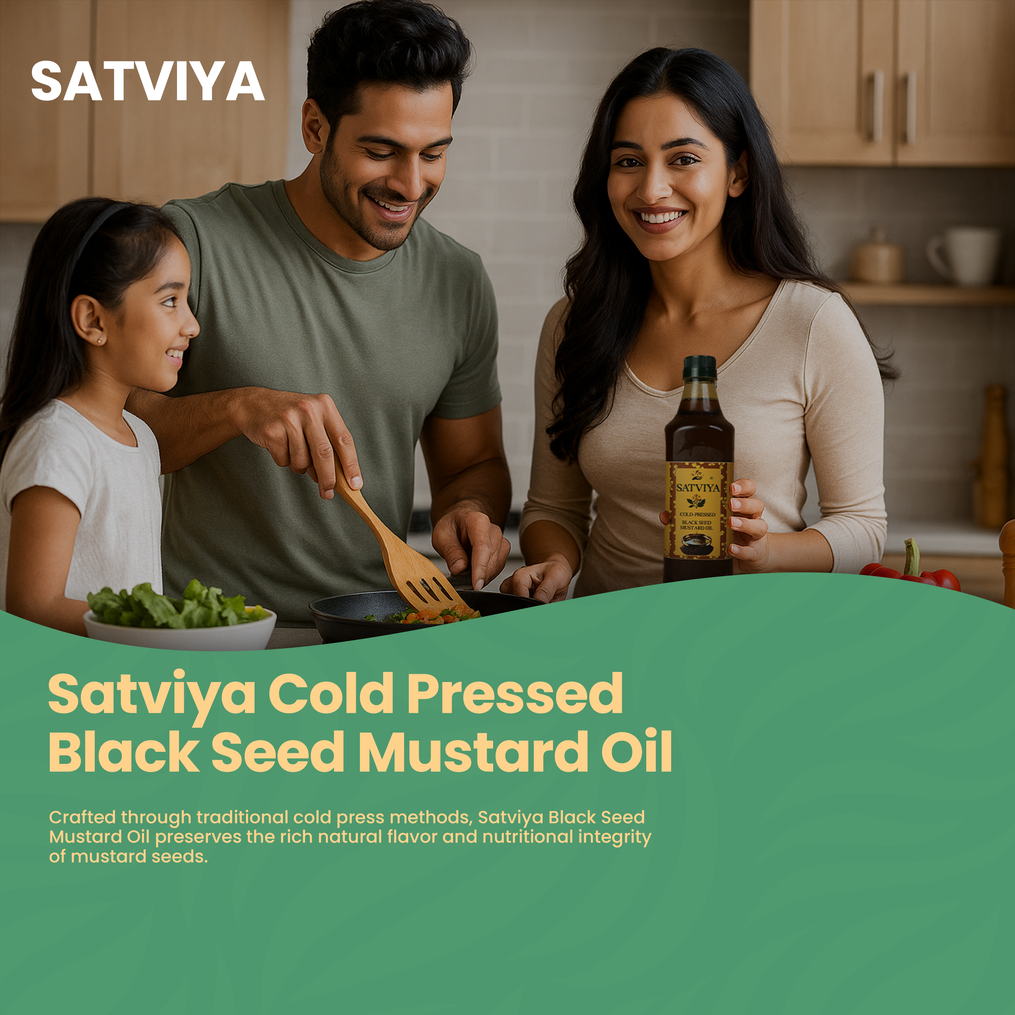 Satviya – Cold Pressed Black Seed Mustard Oil 1L