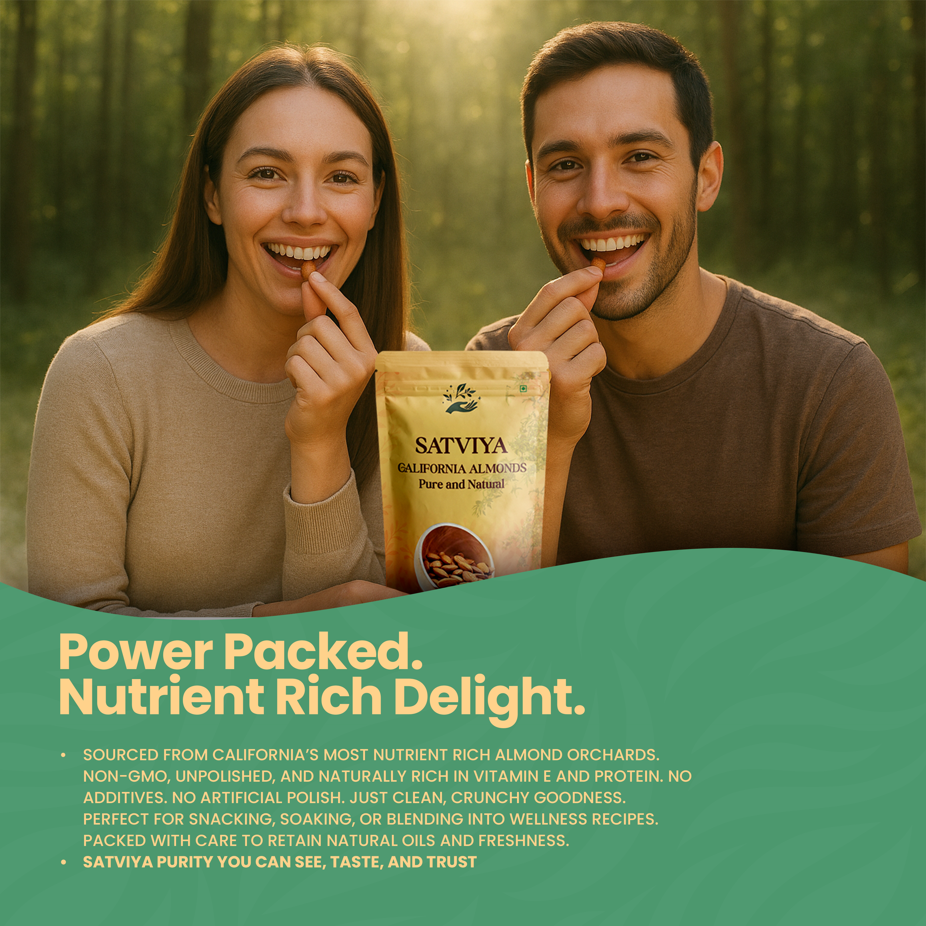 Satviya - Organic & Pure California Almonds
