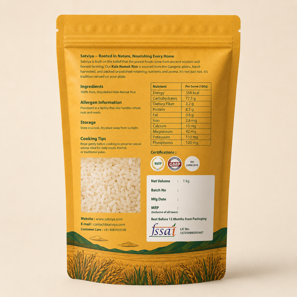 Satviya Kalanamak Low-GI Rice