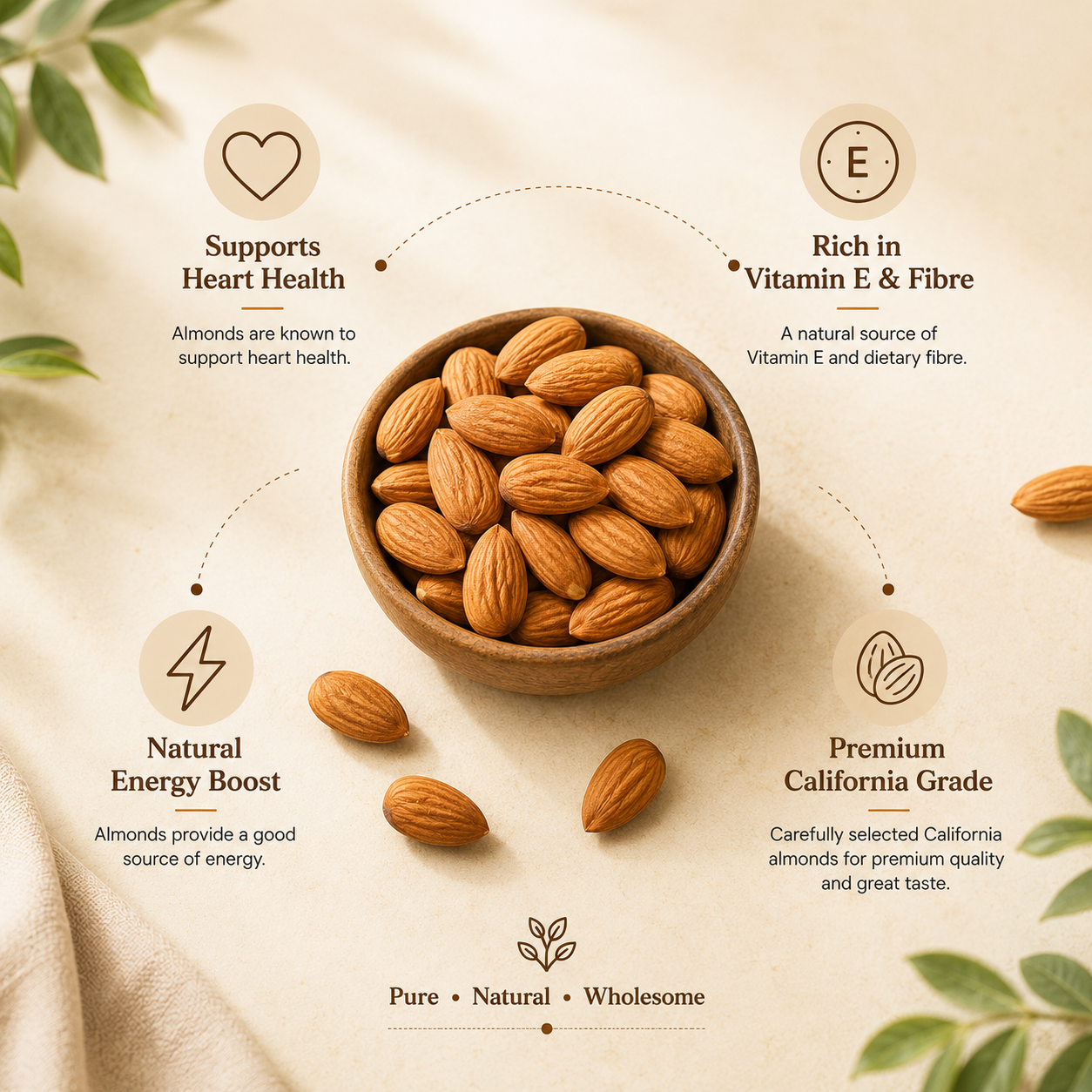 Satviya - Organic & Pure California Almonds