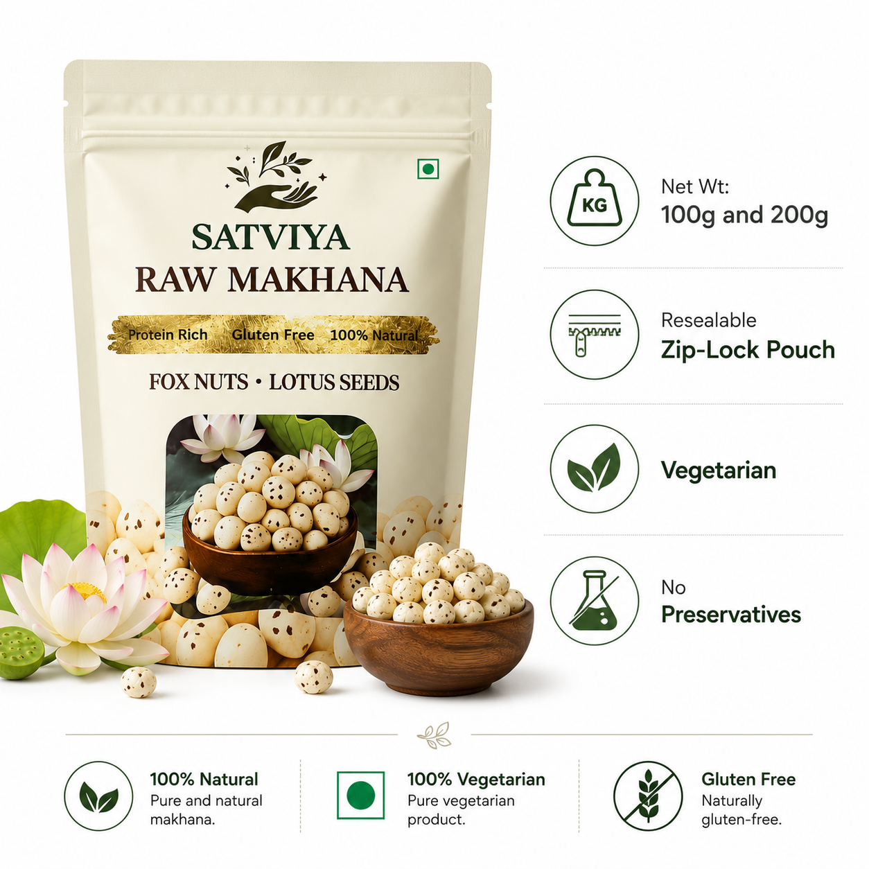 Satviya Authentic Mithila Makhana