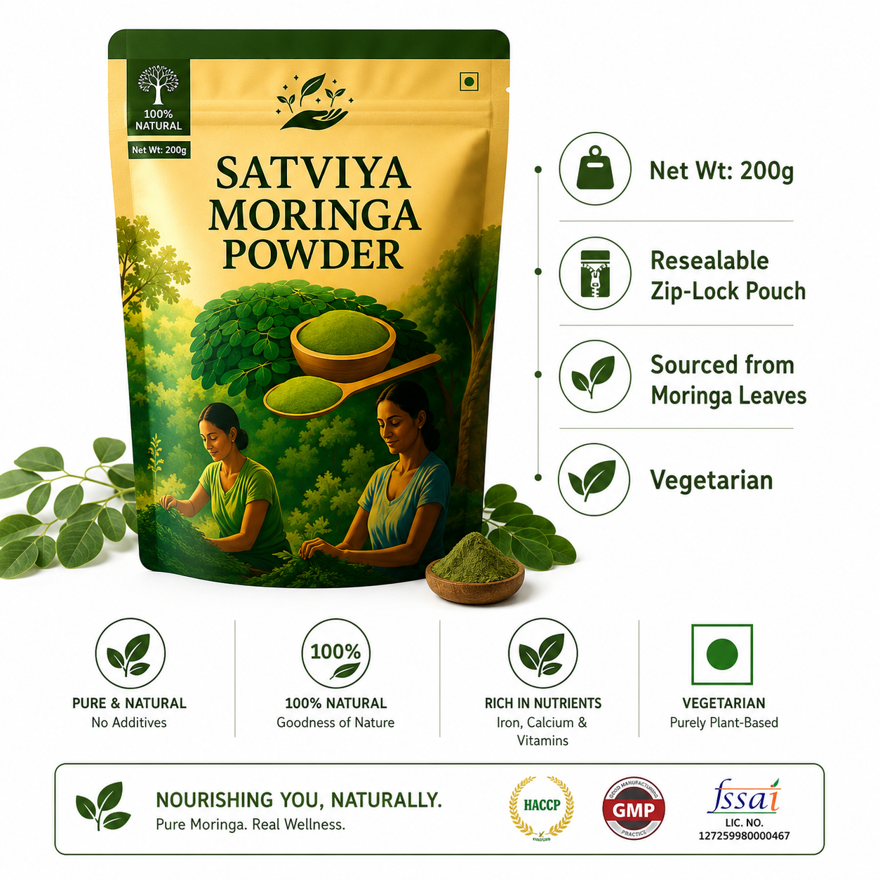 Satviya Moringa Powder Organic India