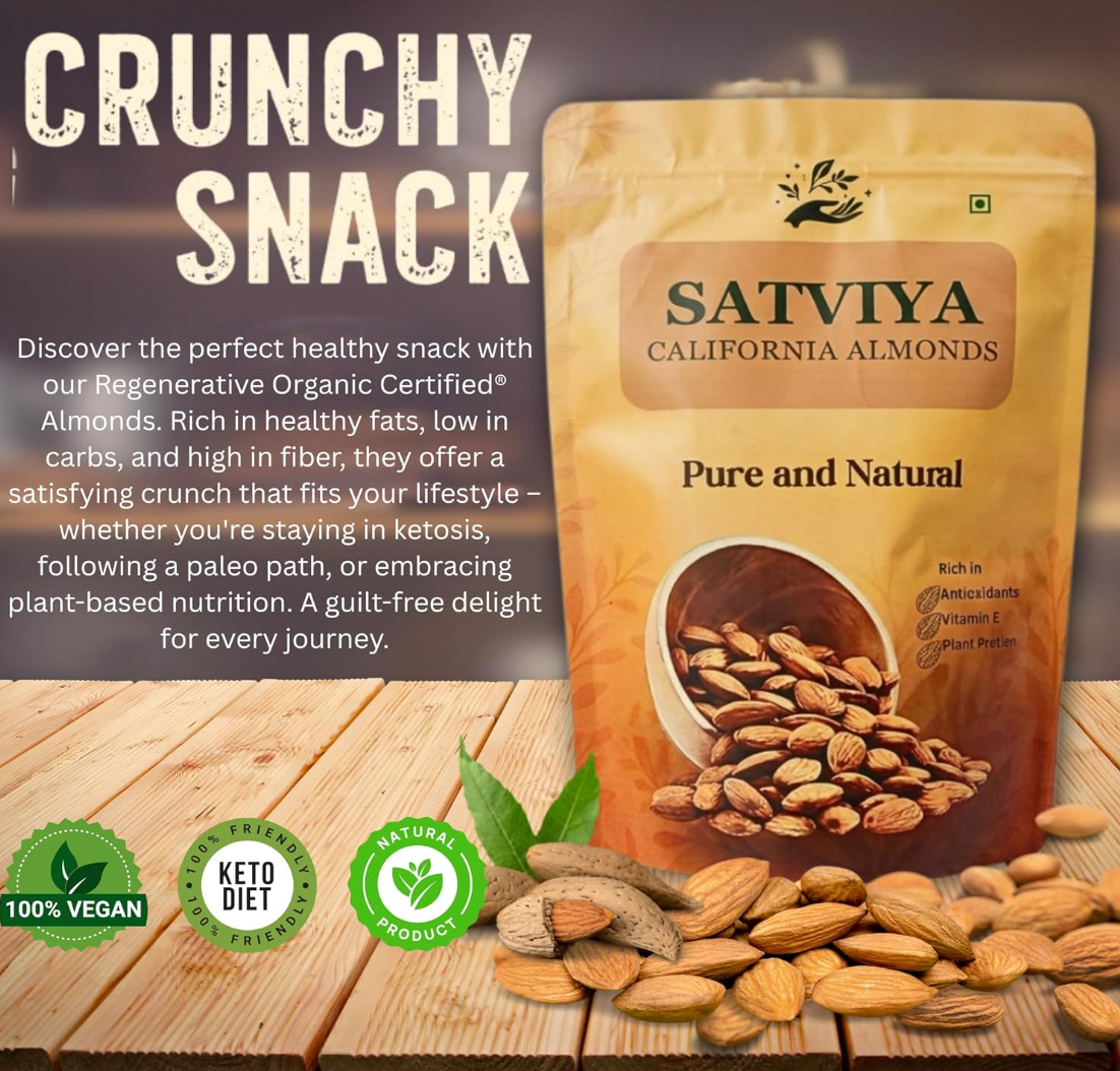 Satviya - Organic & Pure California Almonds